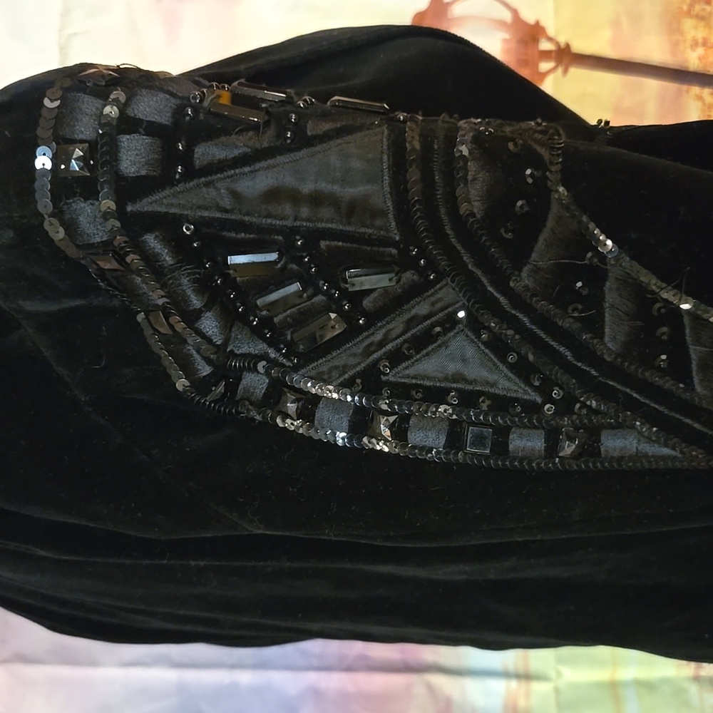 Vintage Escada Black Velvet  Blazer - Picture 15 of 16